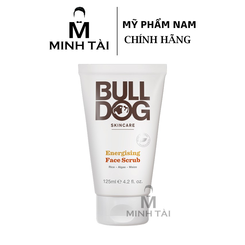 Tẩy Tế Bào Chết Da Mặt Cho Nam BULLDOG Energising Face Scrub - 125ml - Hàng Chính Hãng