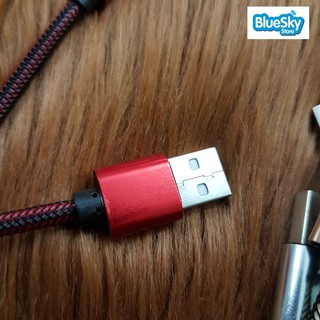 Cáp sạc micro usb ngắn 30 cm dây dù