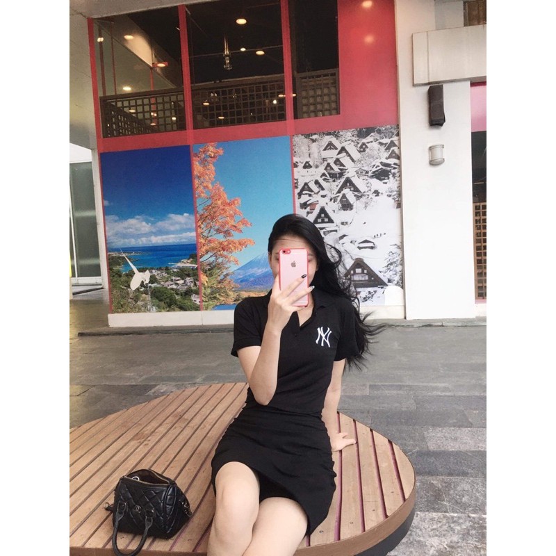 [MÃ COOCT1959 GIẢM 8K ĐƠN TỪ 99K] Váy Polo dáng suông/váy polo/ Váy Polo thêu chữ | BigBuy360 - bigbuy360.vn