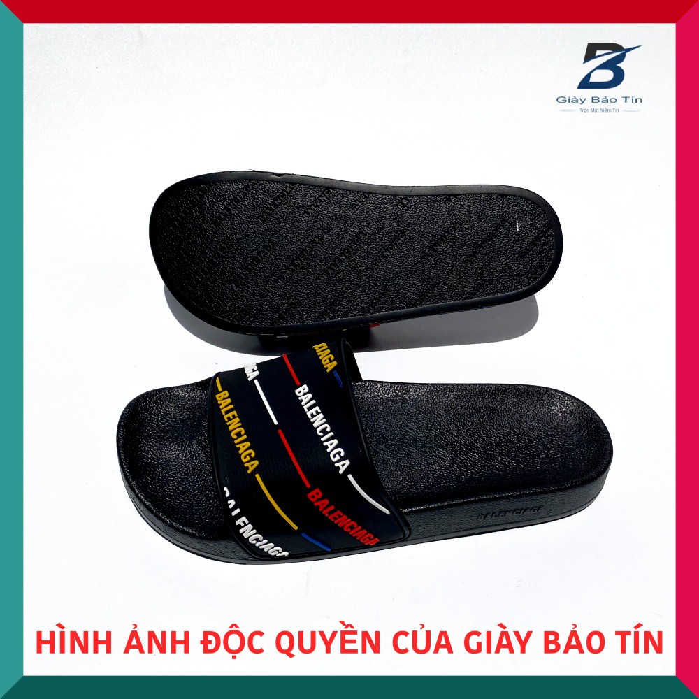 Dép lê nam, dép Balenciaga , quai dép họa tiết in nổi, đế cao su đúc, nhẹ nhàng, êm ái BL 579