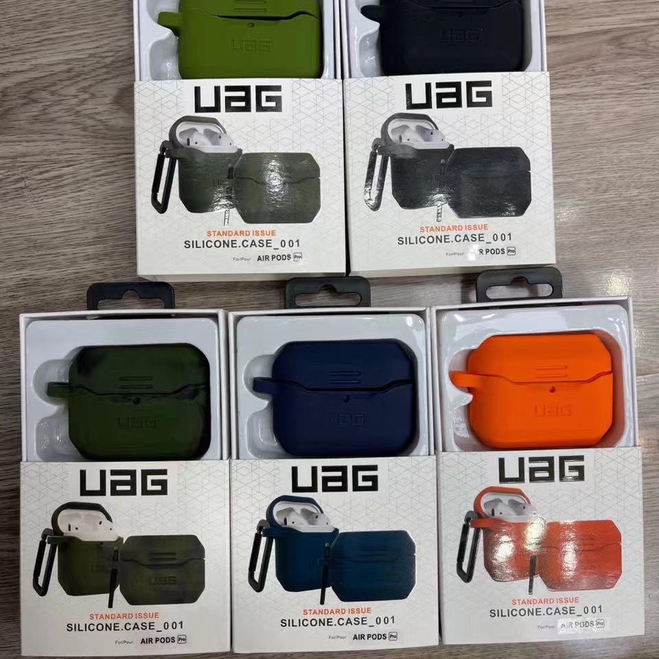 UAG Vỏ Bảo Vệ Hộp Sạc Tai Nghe Airpods 1/2 Bằng Silicon Mặt Nhám Thời Trang Chống Rơi