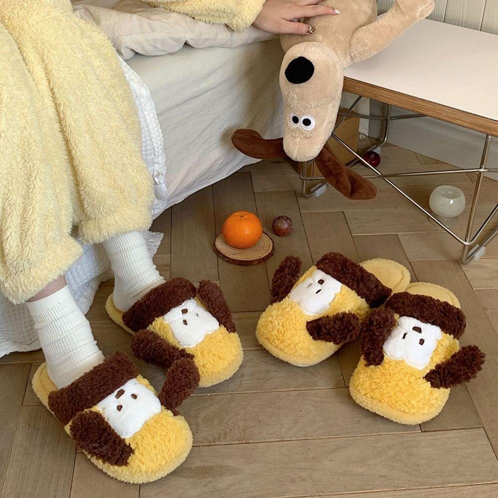 EUTUS Dép Bông Đi Trong Nhà Hình Hoạt Hình Xinh Xắn Cho Nữ