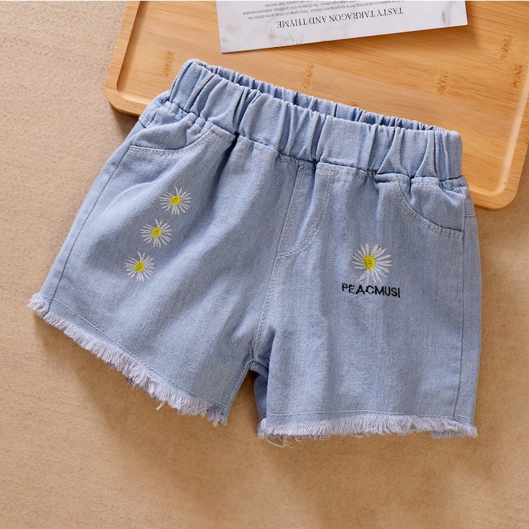 Quần Short Denim Mỏng Thời Trang Dành Cho Bé Gái 2 Tuổi