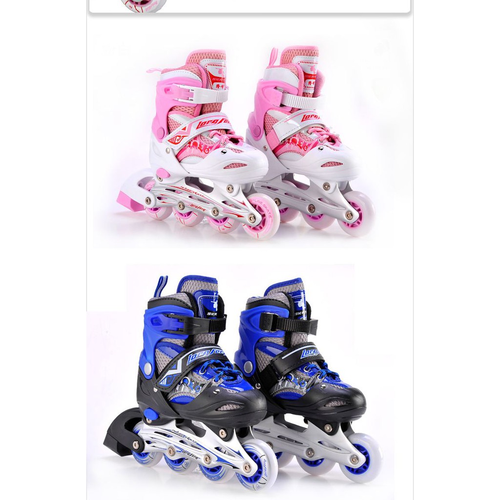 [Tặng túi]Giày patin longfeng 906 có thể điều chỉnh to nhỏ giành cho trẻ em và người lớn batin batanh Longfeng cao cấp