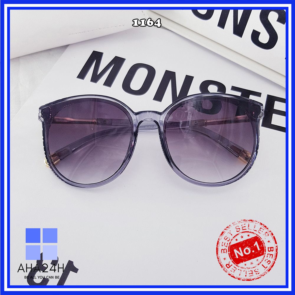 [Mã FARSSTGRE giảm 5K đơn bất kỳ] KÍNH MÁT NỮ THỜI TRANG MẮT MÈO GỌNG XI VÀNG CHẮC CHẮN AH1164 | BigBuy360 - bigbuy360.vn