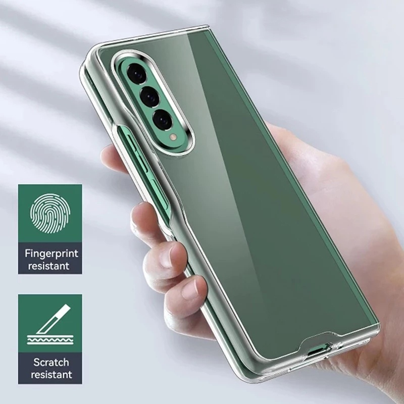 Ốp Điện Thoại PC Cứng Trong Suốt Siêu Mỏng Z Fold 4 Gấp Gọn Dành Cho Samsung Galaxy Z Fold 4 3 2 5G Z Fold4 Fold3