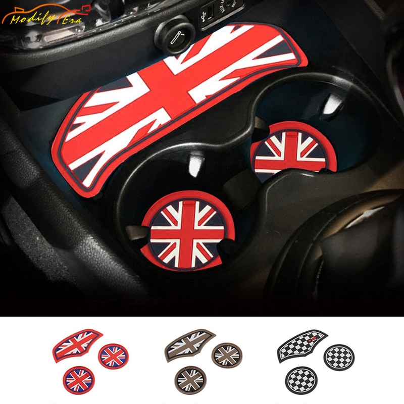Đệm Lót Cốc Chống Trượt Có Rãnh Cho Mini Cooper Clubman F54 F55 F56 F57 F60 Countryman
