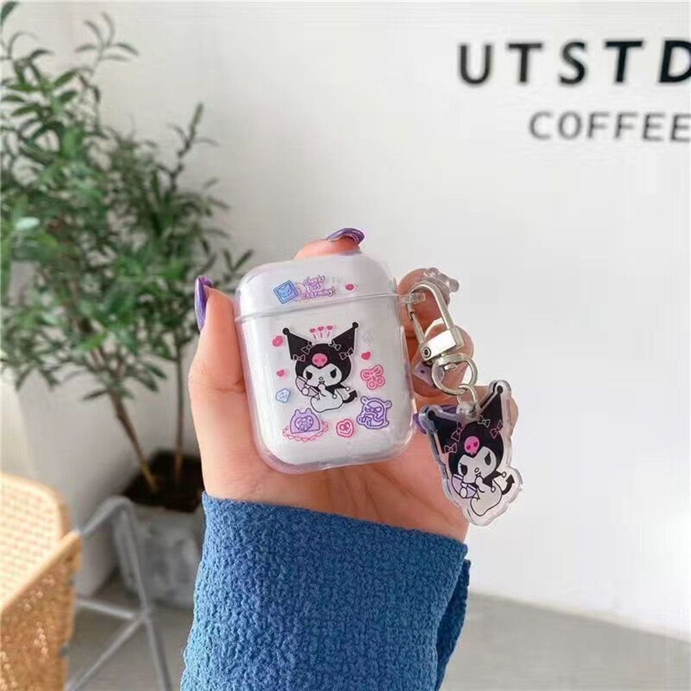Vỏ bảo vệ hộp sạc tai nghe Airpods1/2 bằng tpu mềm trong suốt