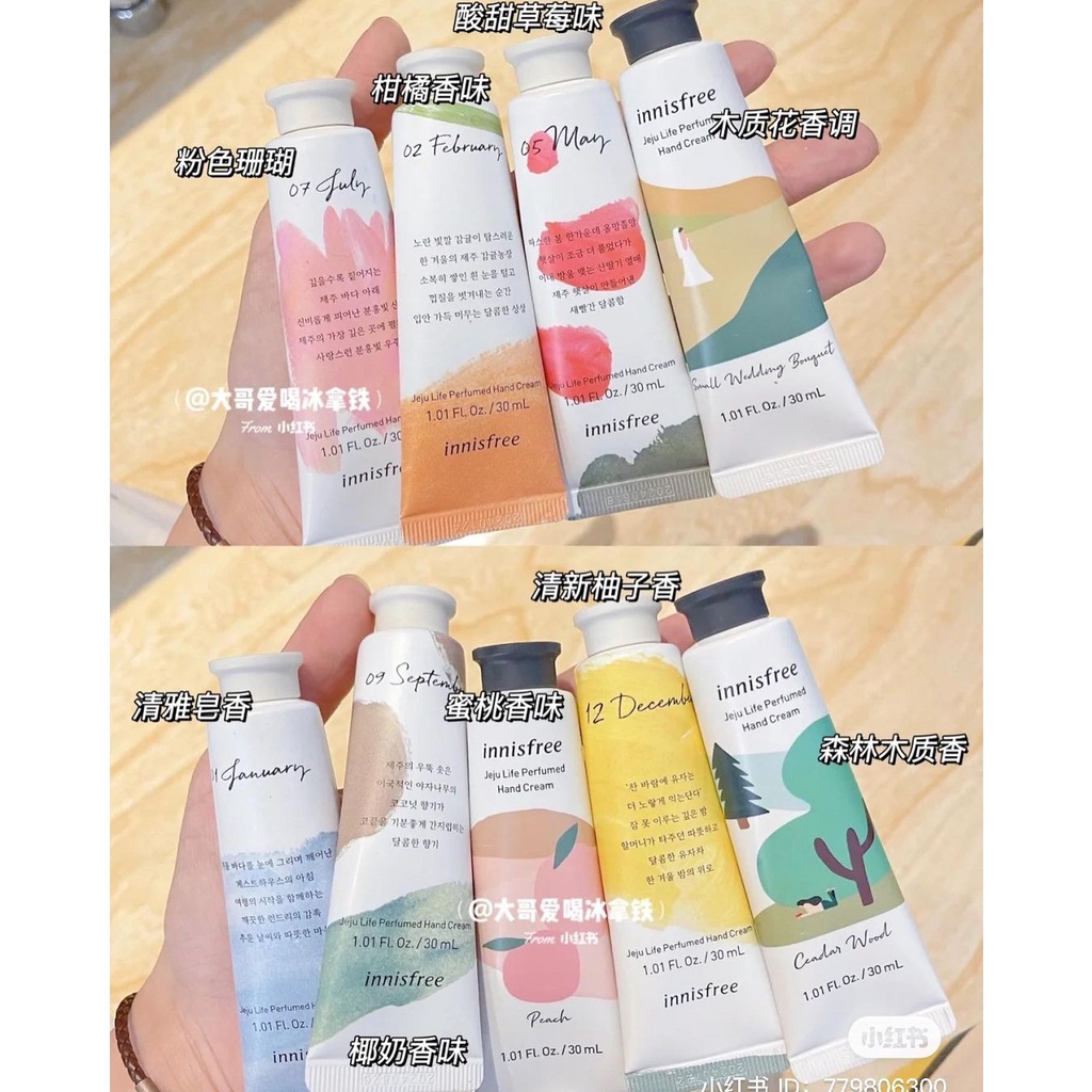 Kem Dưỡng Da Tay  Innisfree Jeju Perfumed Hand Cream