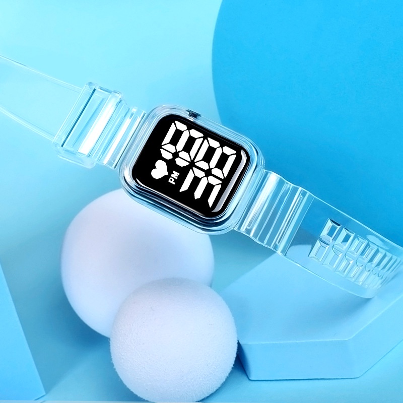LWCC D02 Đồng hồ thể thao chống thấm nước có đèn led kiểu dáng thời trang