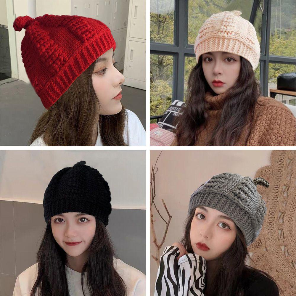 Mũ Beanie Dệt Kim Giản Dị Hàng Mới Dành Cho Nam Và Nữ