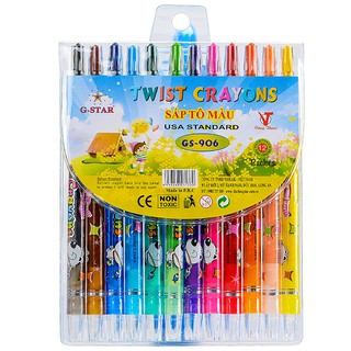 SÁP VẶN 12 MÀU DÀI GSTAR HÀN QUỐC
