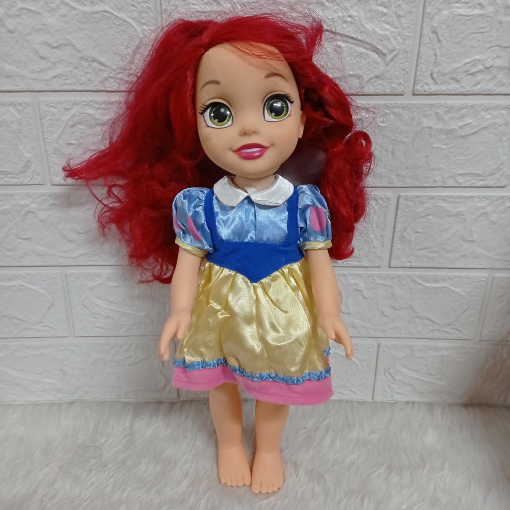{xã lỗ) Búp Bê 35 cm Công Chúa mắt thủy tinh body máy biết nói, hát - 14 inch Princess Toddler doll