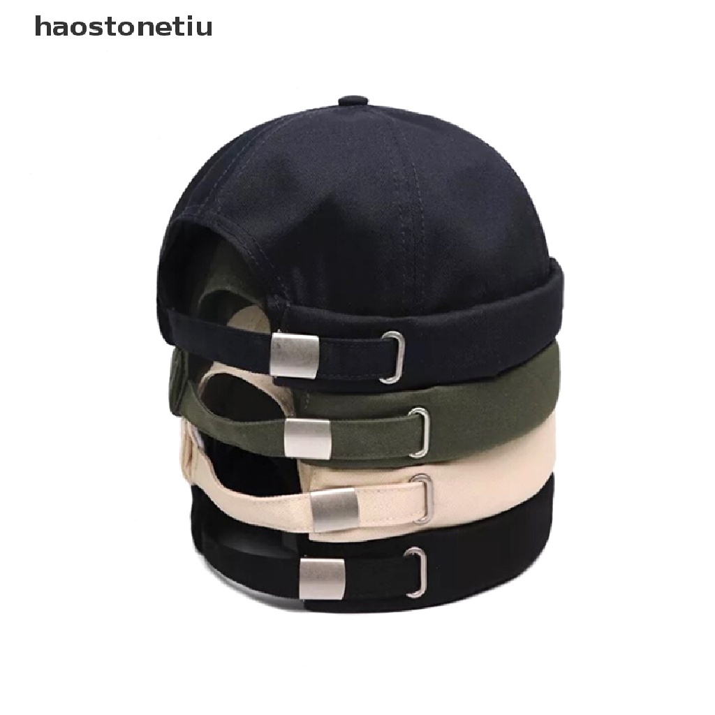 Mũ lưỡi trai vải cotton không vành phong cách hip hop cổ điển