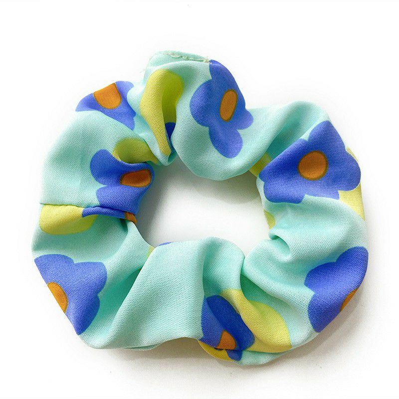 Dây buộc tóc scrunchies, dây cột tóc chun buộc tóc nữ họa tiết hoa quả dễ thương Hàn Quốc.