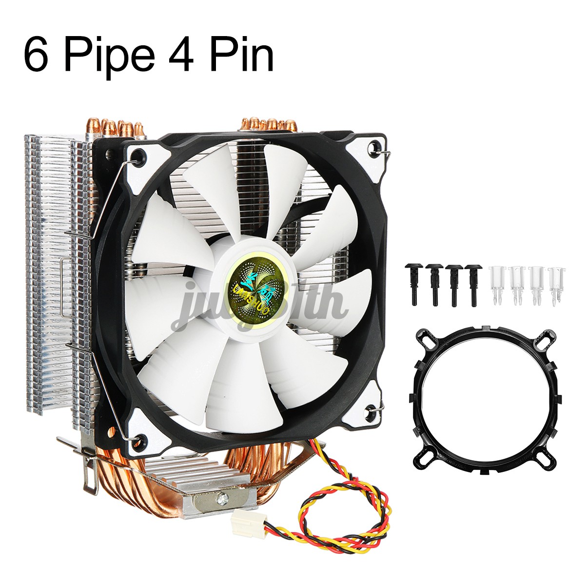 CPU Cooler 6 Heatpipes 4Pin 120mm Fan Cooling For LGA 775/115X//1366 and AMD