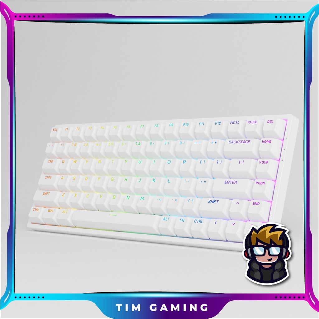 Bàn phím cơ AKKO Shine-Through Series 3084 / 3068 v2 / 5087 RGB – Black / White