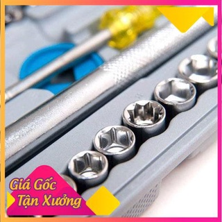 [XẢ KHO+FREE SHIP] Bộ khẩu xiết ốc , mở vít Bugi 40 chi tiết