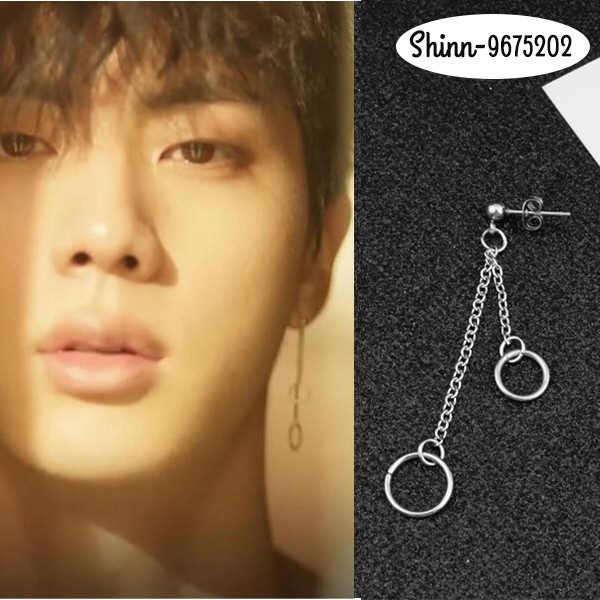 Khuyên tai nam - khuyên nam BTS - bông tai Unisex titan không gỉ