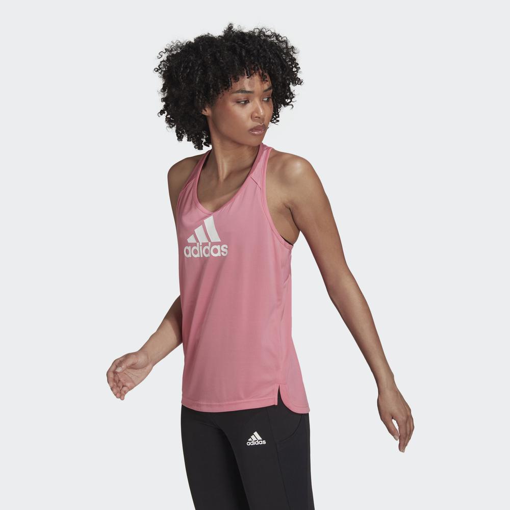 Áo Tank Top adidas TRAINING Nữ AEROREADY Designed to Move Logo Sport Tank Top Màu hồng H28818