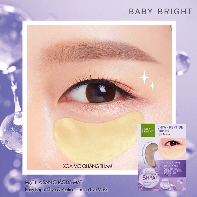 Hộp 6 Mặt nạ săn chắc vùng mắt Baby Bright 5Hya & Peptide Firming Eye Mask (5gx6)