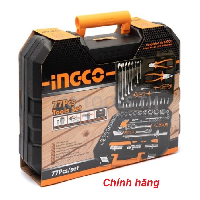 ĐỒ NGHỀ INGCO Bộ 77 công cụ HKTHP20771 (Cam kết Chính Hãng 100%)