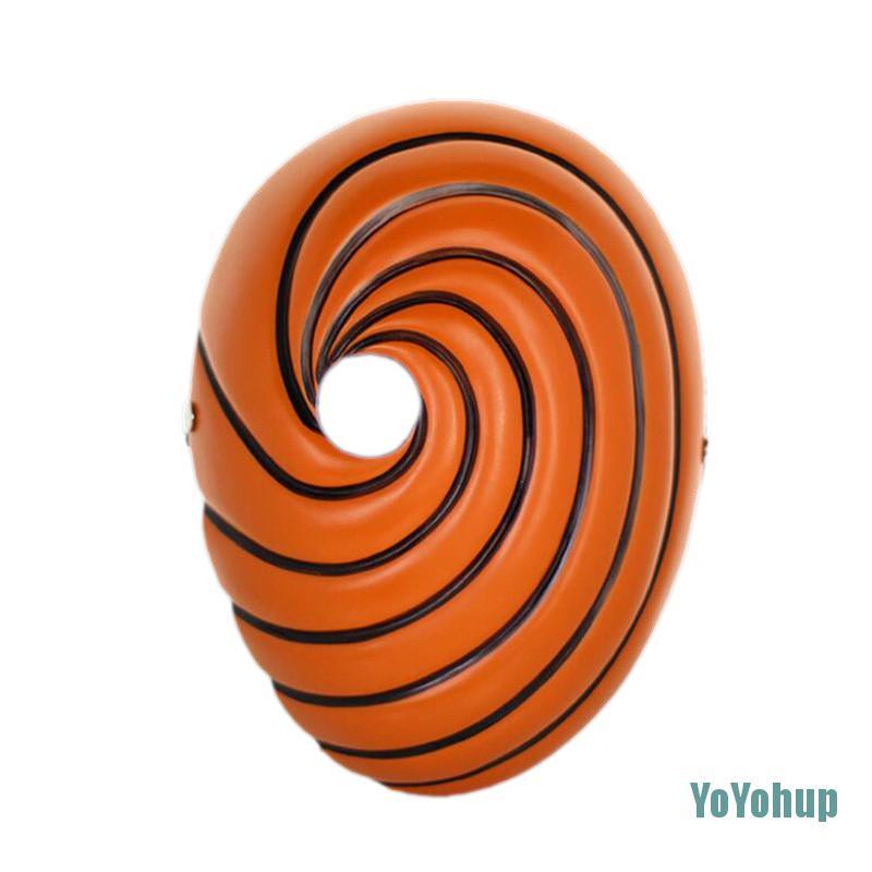 Mặt Nạ Hóa Trang Nhân Vật Uchiha Obito Màu Cam Bằng Nhựa Resin