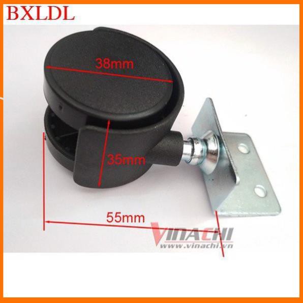 Bánh Xe Lăn Đế L - 38mm - Bánh Xe Lăn Đế L Giúp Cố Định Sản Phẩm,Chống Trôi.