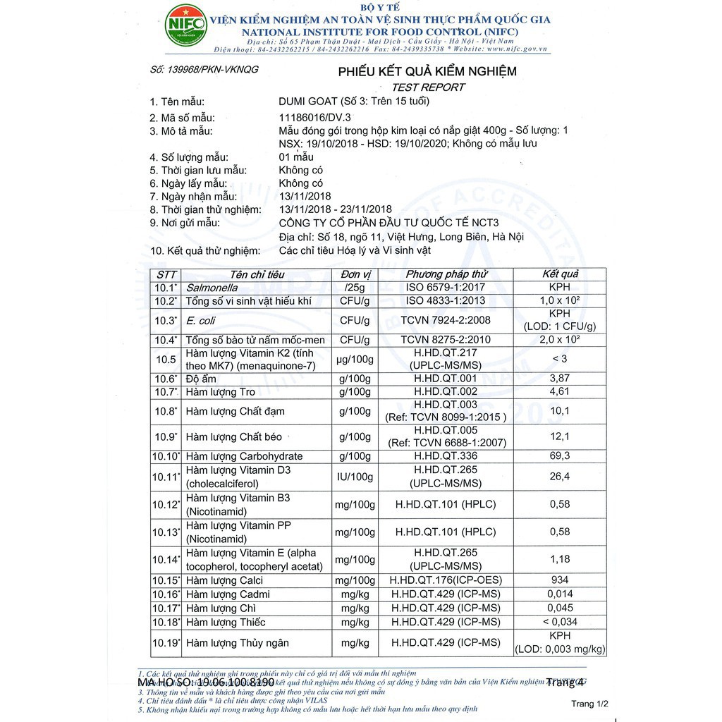 { BÁN GIÁ GỐC } Sữa Dê Cho trẻ Trên 15 tuổi Dumi Goat (400g) (Hàng chính hãng công ty NCT3 ) .