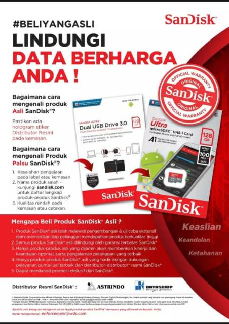 Thẻ Nhớ Sandisk Ultra Microsd 32gb A1 98mb / S