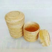 Xả hàng Hộp tre tròn đựng xôi