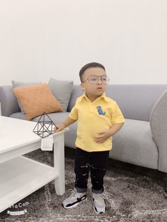 🦖🦖🦖 Áo Thun Cổ Trụ Bé Trai