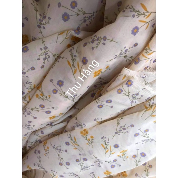 Vải bc organza hoa