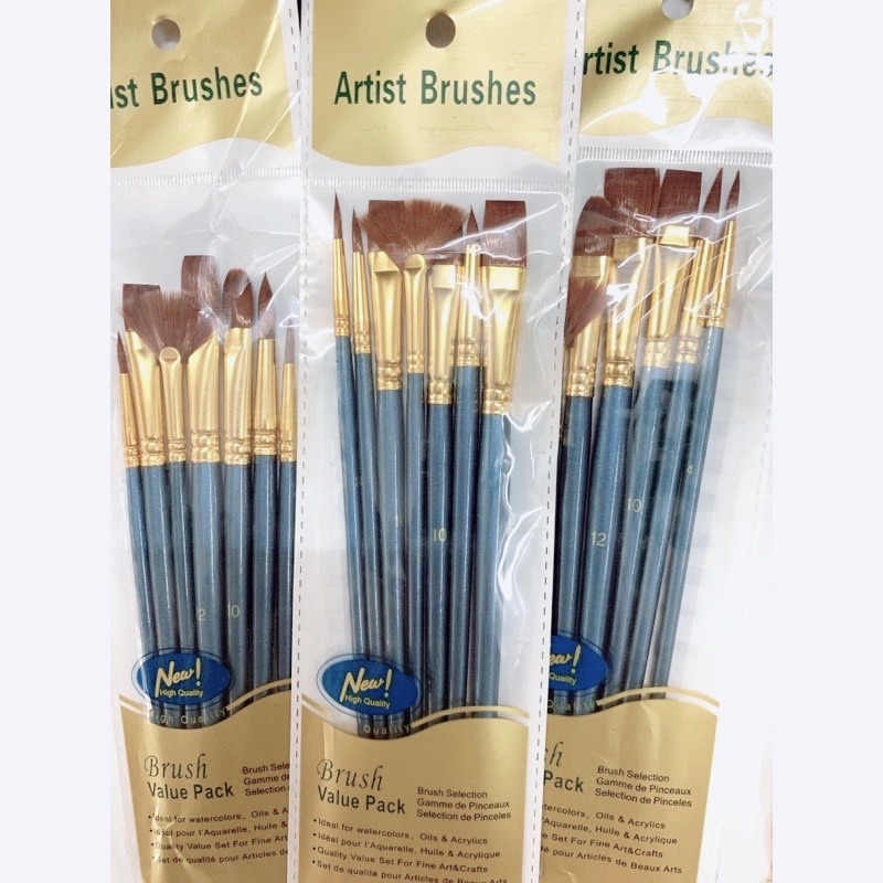 Bộ bút lông vẽ ARTPOWER (cọ vẽ tranh số hoá, màu nước)