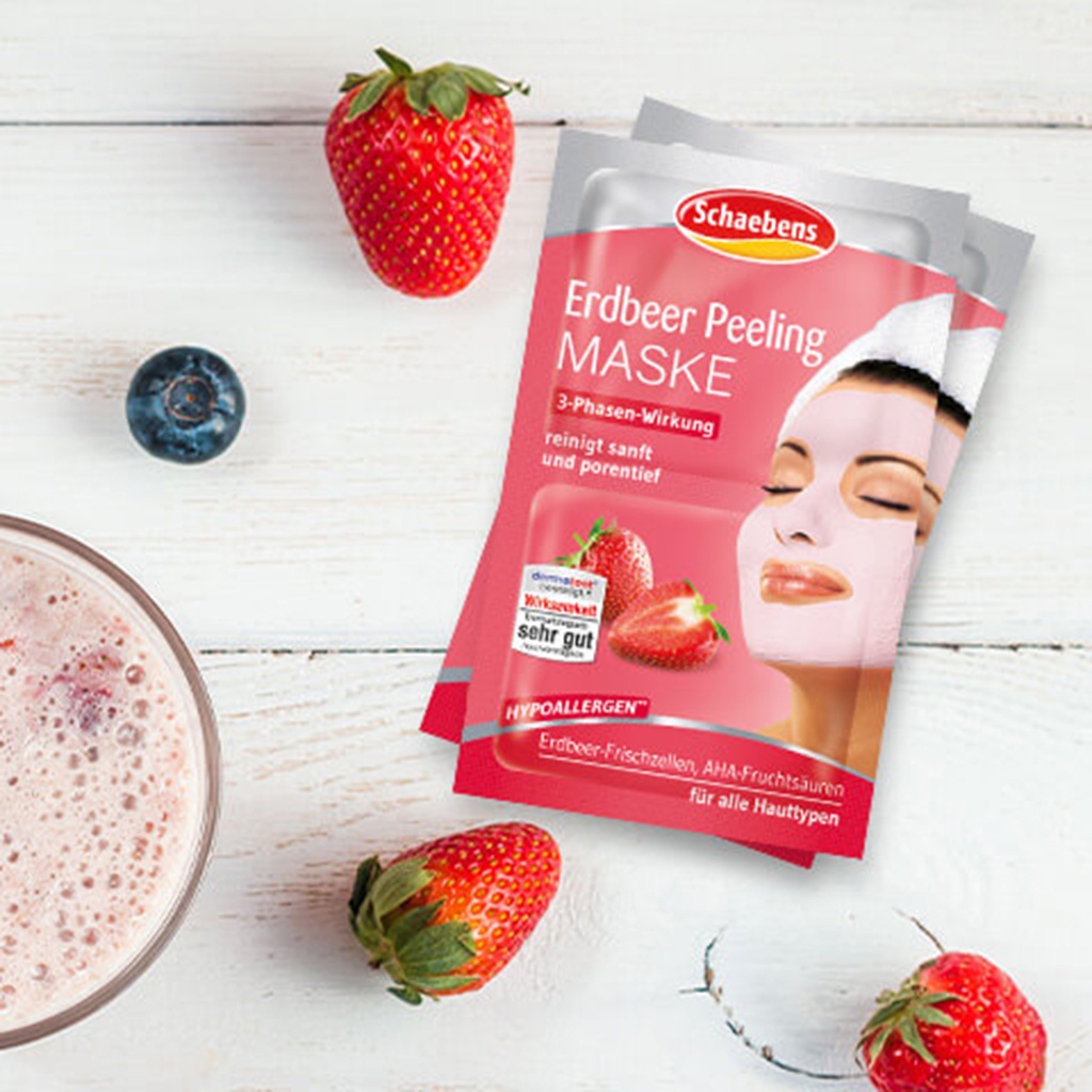 Mặt nạ dưỡng da, tẩy da chết SCHAEBENS PEELING dưỡng ẩm phục hồi da chuyên sâu 2*6ml