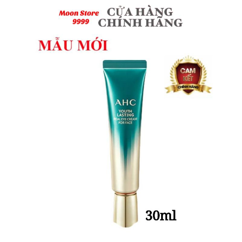 KEM MẮT AHC YOUTH LASTING REAL EYE CREAM FOR FACE (MÀU XANH) - 30ML