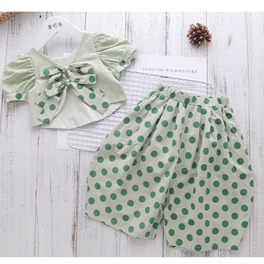 Set Đồ Thời Trang Mùa Hè 2022 Phong Cách Hàn Quốc Cho Bé Gái