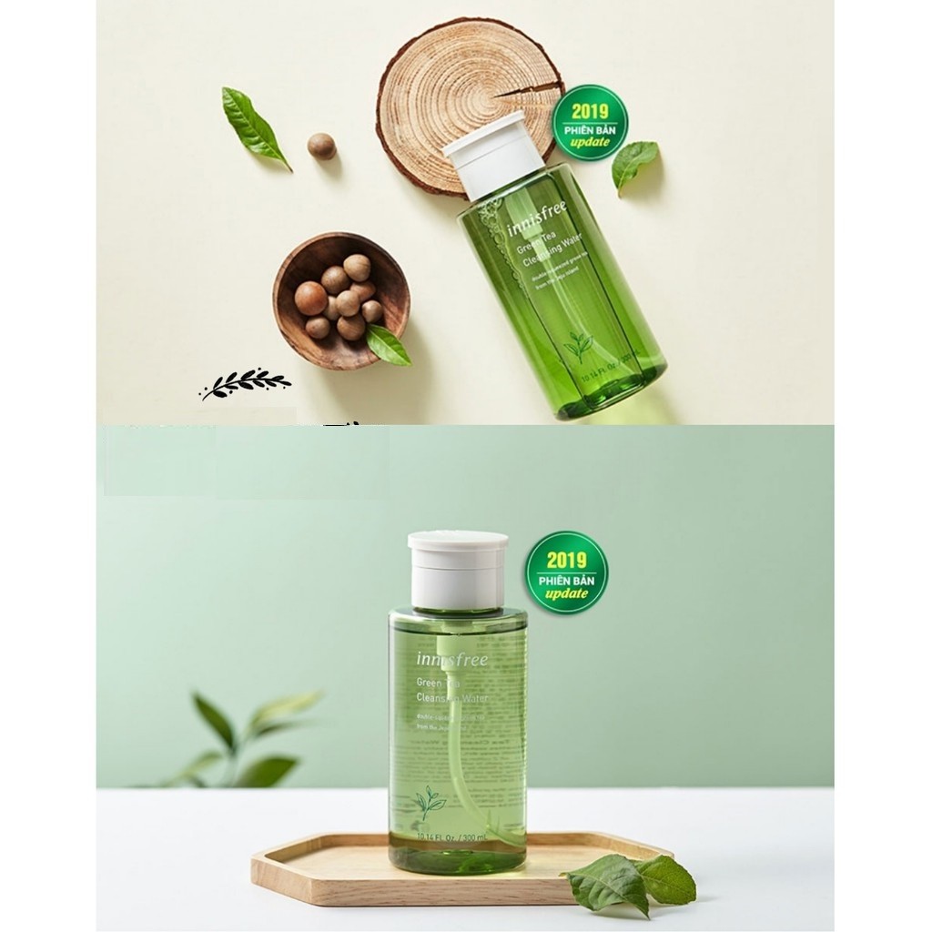 Nước Tẩy Trang Cho Da Dầu Mụn Innisfree Green Tea Cleansing Water 300ml