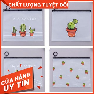[SỈ]Túi khóa zip hình xương rồng S29.47-T62019
