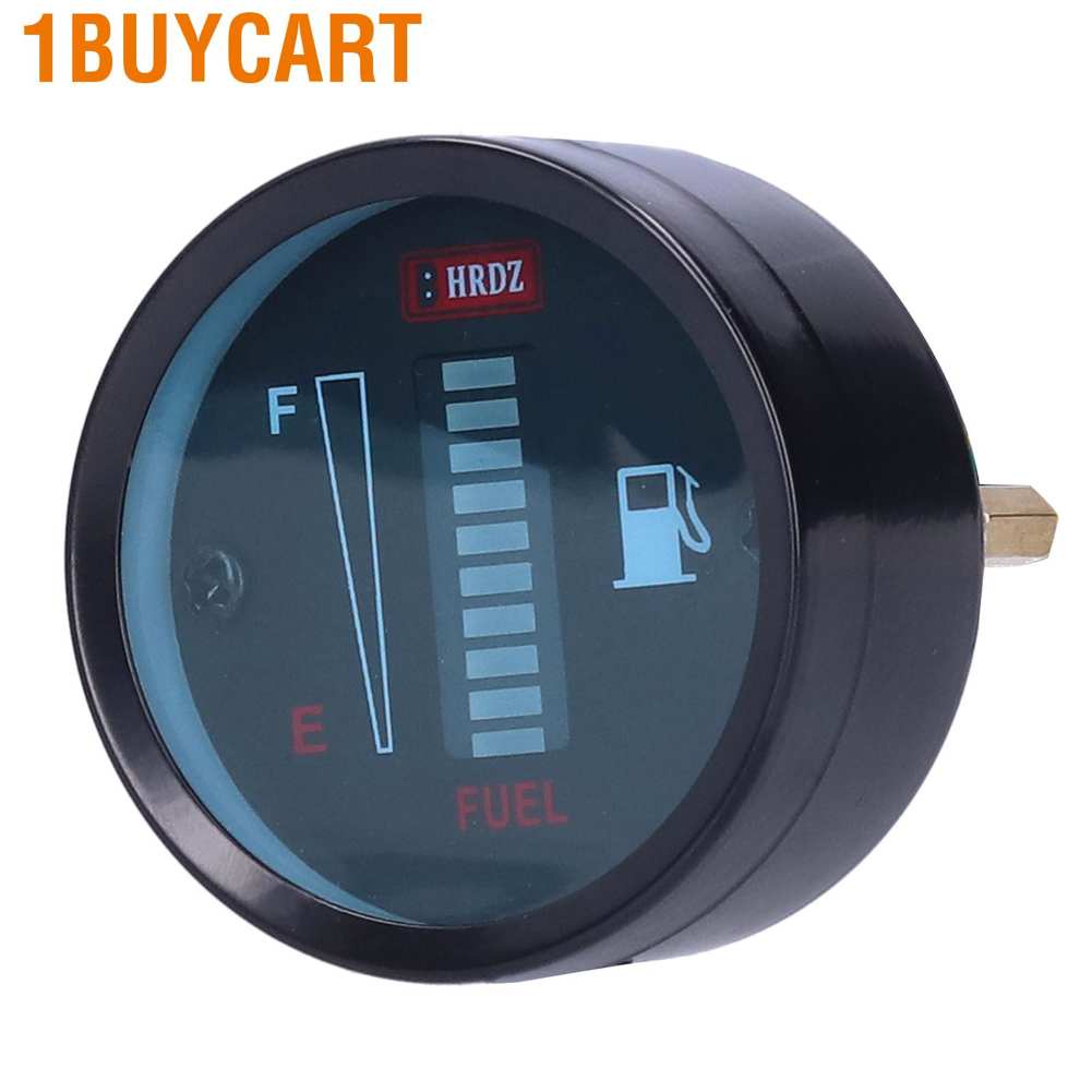 1 Đồng Hồ Đo Nhiên Liệu Có Đèn Led 52mm 12v Cho Xe Máy