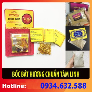 sx - Các món dùng BỐC BÁT HƯƠNG - Chọn đồ: tro nếp, gạo vàng thần tài, bột ngũ vị, cốt thất bảo, hương thắp ( hàng tốt )