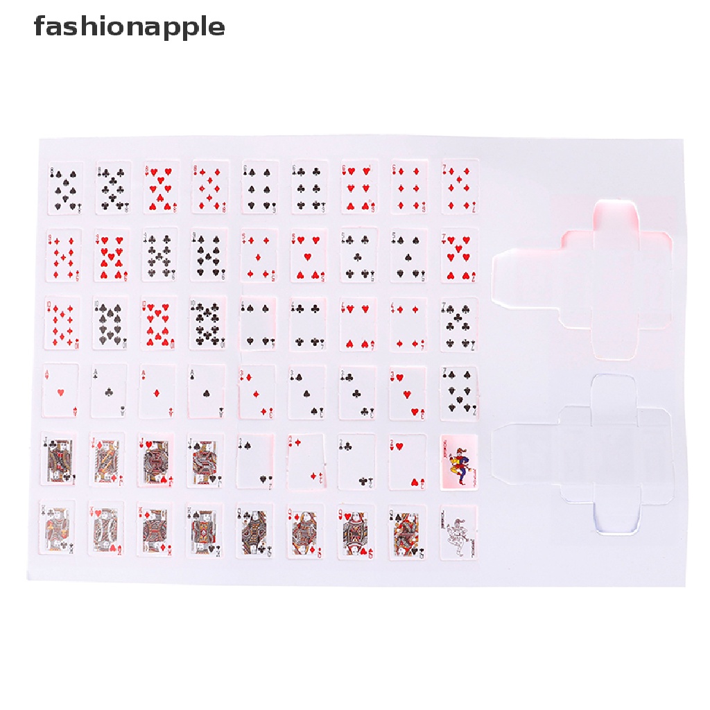 Bộ bài mini dễ thương nhỏ xinh cho nhà búp bê tỉ lệ 1: 12