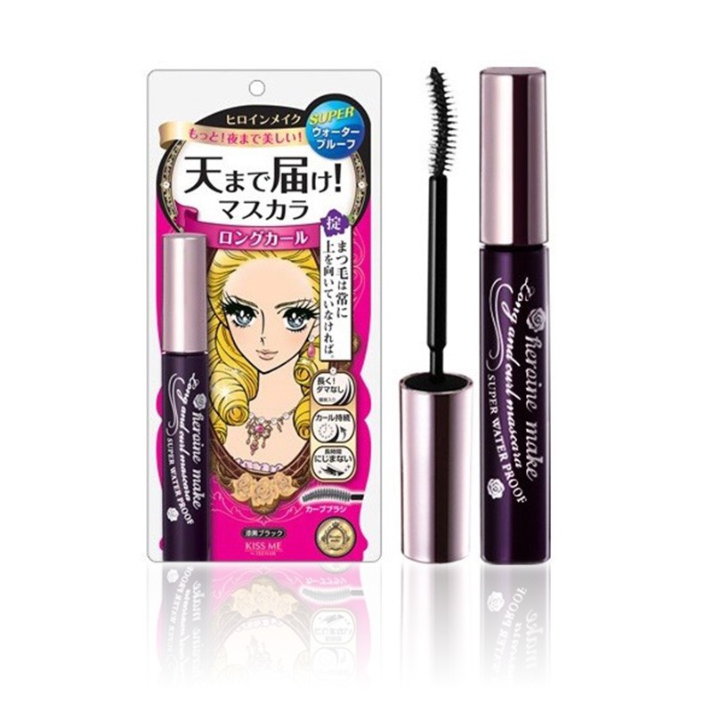 Mascara Làm dài và dày mi không trôi Kiss me Heroine Make Nhật kèm tẩy trang mascara tiện lợi vô cùng | BigBuy360 - bigbuy360.vn