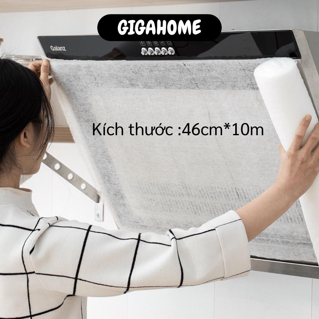 Giấy Dán Máy Hút Mùi Nhà Bếp GIGAHOME Giấy Lọc Dầu, Thấm Dầu Trong Suốt 10m 8107