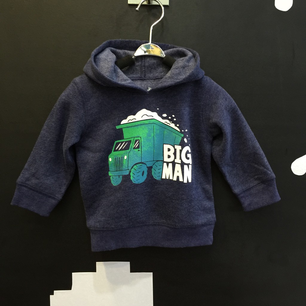 Áo nỉ có mũ Jumping bears - hình ô tô Bigman