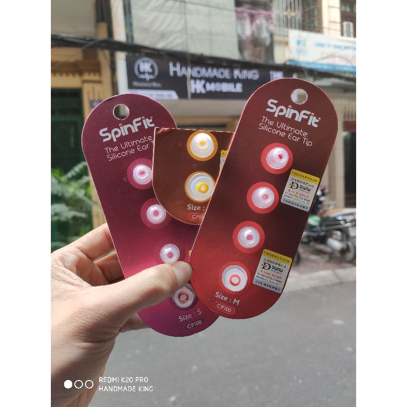 Núm nhét tai SpinFit CP100, núm cao su nhét tai siêu mềm