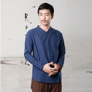 Áo đũi dài tay cổ chéo Rough