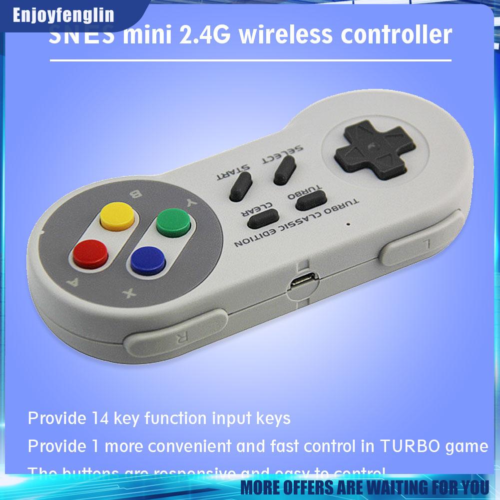 Tay Cầm Chơi Game Không Dây 2.4ghz Cho Snes Mini Classic