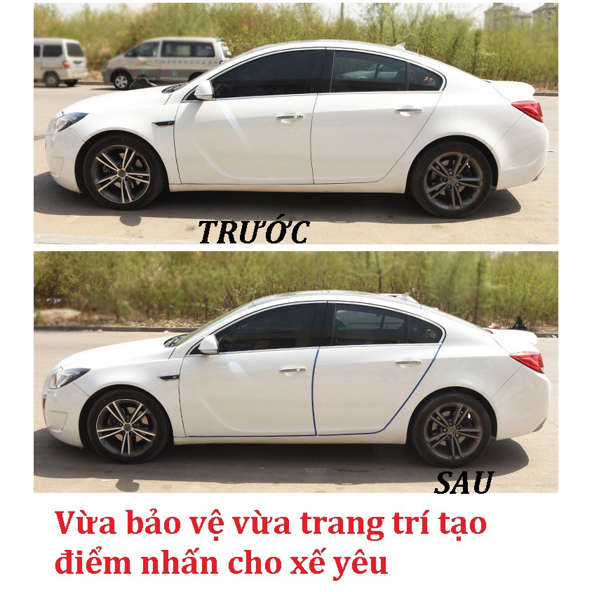 Gioăng U lõi thép cuộn 5 MÉT chống trầy cửa xe cốp capo 5 màu trang trí thời trang