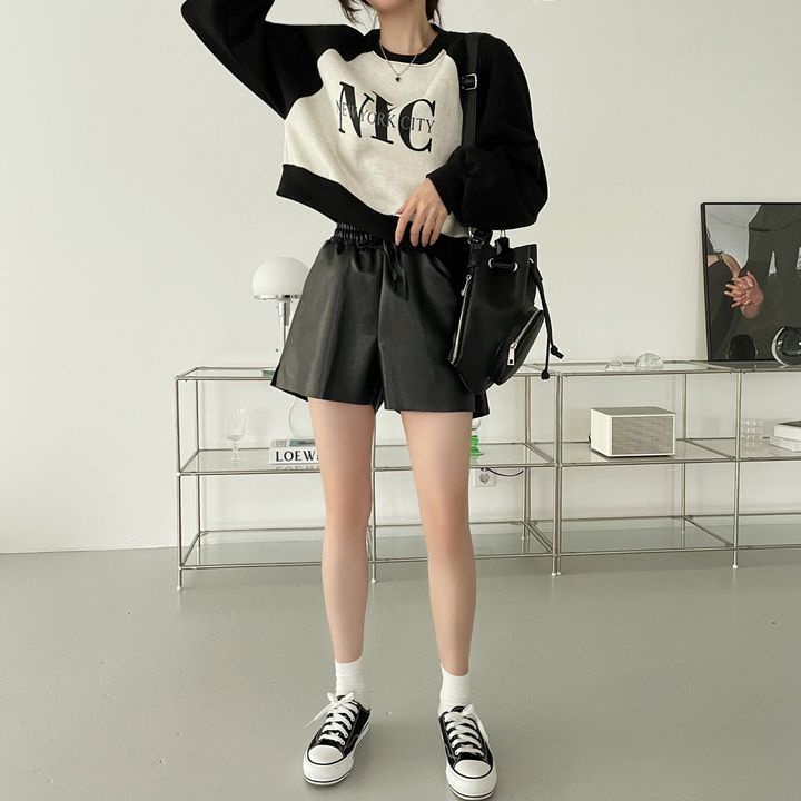 【77】Áo thun sweater dáng rộng may đơn giản phong cách Hàn Quốc ngọt ngào dễ thương thời trang thu đông cho nữ